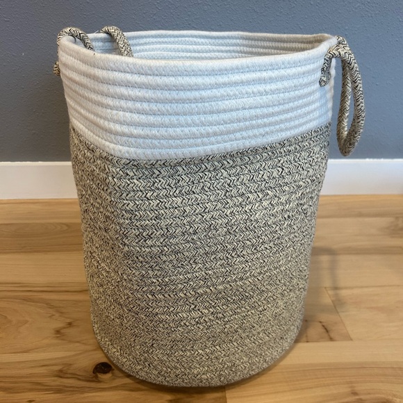 Handmade Other - 100% Cotton Rope Basket with Handles